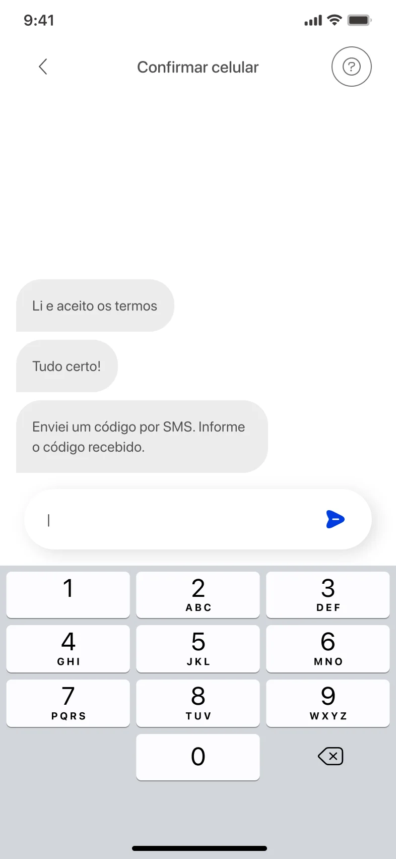 Código por SMS